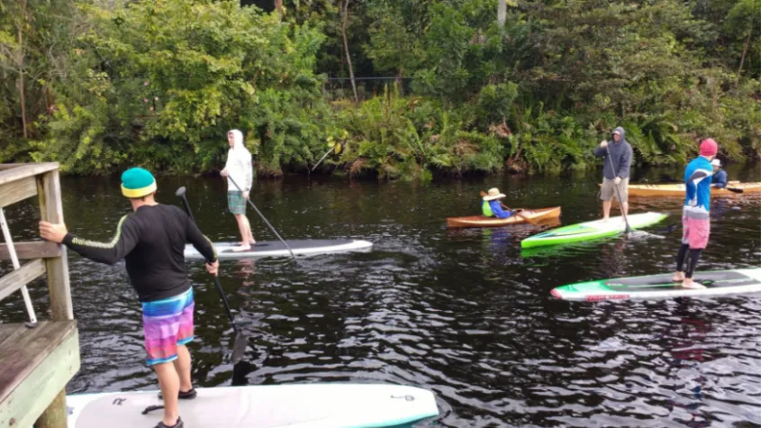Imperial River paddle boarding Bonita Springs
