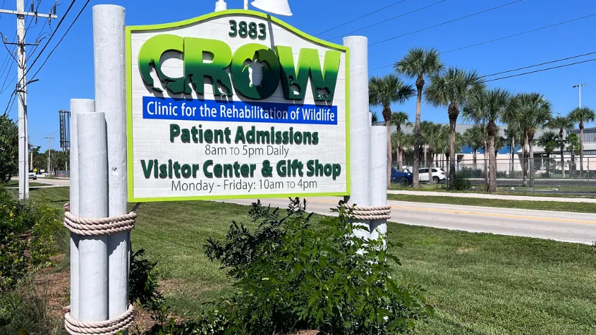 Sign at CROW