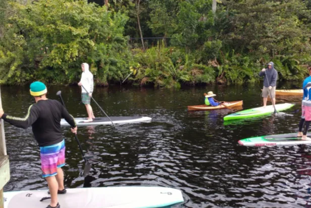 Imperial River paddle boarding Bonita Springs
