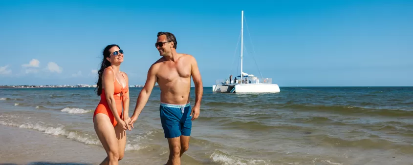 Couple Shore Walk