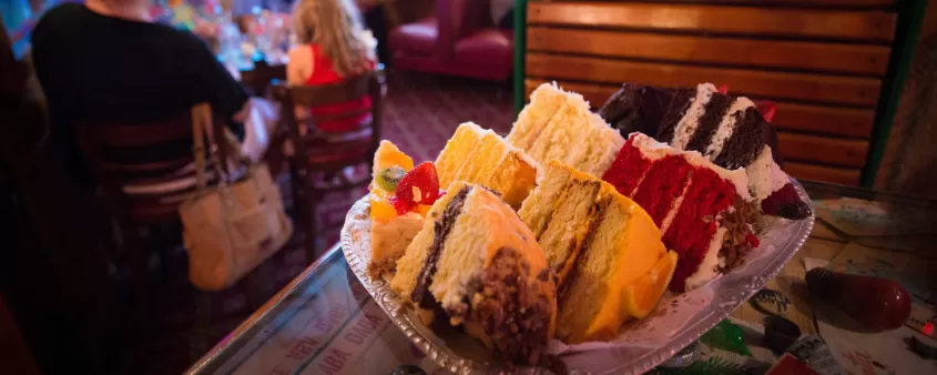 Cake at the Boops at the Bubble Room